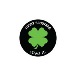 Lucky Stomp It Sticker - Black 
