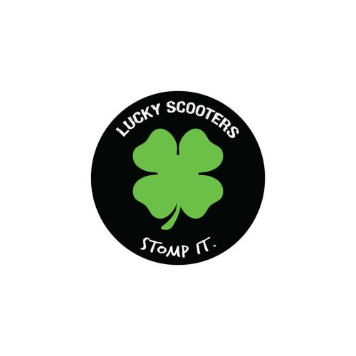 Lucky Stomp It Sticker - Black 