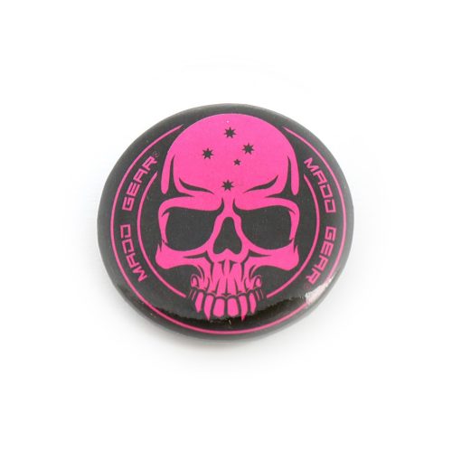 MGP Skull Button - Black/Pink