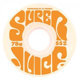OJ Soft Mini Super Juice 55mm Wheels - White