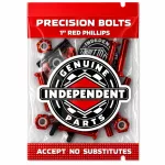 Independent Phillips Bolt Set with Tool - 1" Black Red