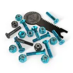 Independent Phillips Bolt Set with Tool - 1" Black Blue