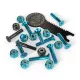 Independent Phillips Bolt Set with Tool - 1" Black Blue