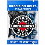 Independent Phillips Bolt Set with Tool - 1" Black Blue