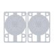 Independent Genuine Parts 1/8" Risers - White