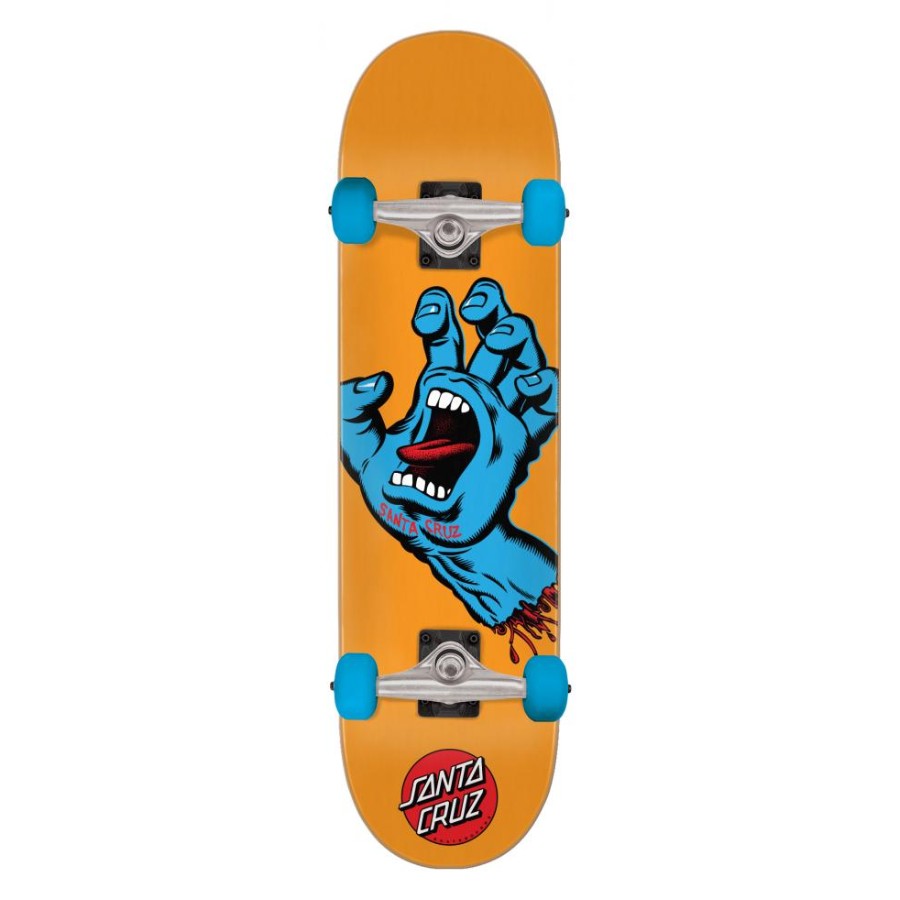 have cliff name Santa Cruz Screaming Hand 7.8" Skateboard - Orange - Pi