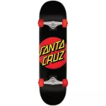 Santa Cruz Classic Dot 7.25" Skateboard - Black