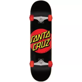 Santa Cruz Classic Dot 7.25" Skateboard - Black