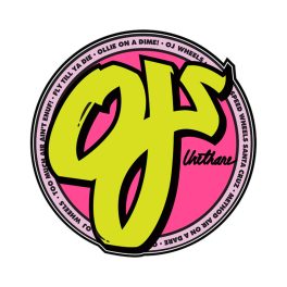 OJ Classic Neon Sticker - Yellow Pink