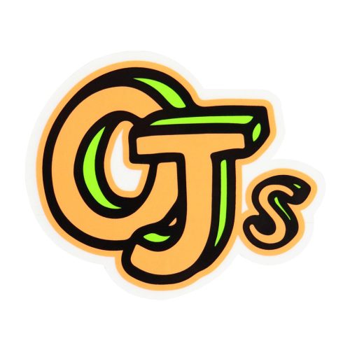 OJ Sketchbook Mylar Sticker - Orange