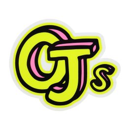OJ Sketchbook Mylar Sticker - Yellow