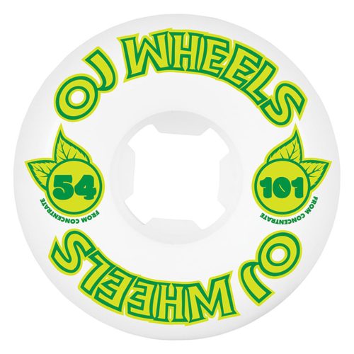OJ Elite From Concentrate Hardline 54mm Skateboard Wheels - White