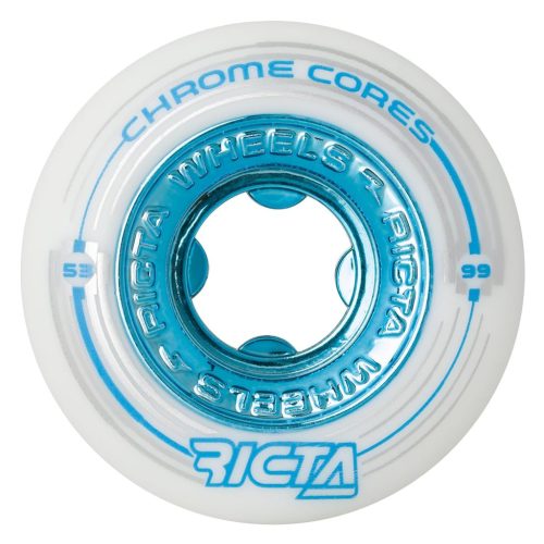 Ricta Chrome Core 53mm Wheels - White