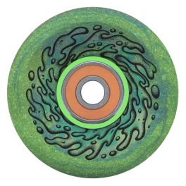   Slime Balls OG Slime Light Ups 60mm Wheels (+ bearings) - Green Glitter