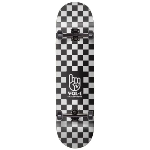 Vol.1 Checker 7.75" Gördeszka - Fekete Fehér