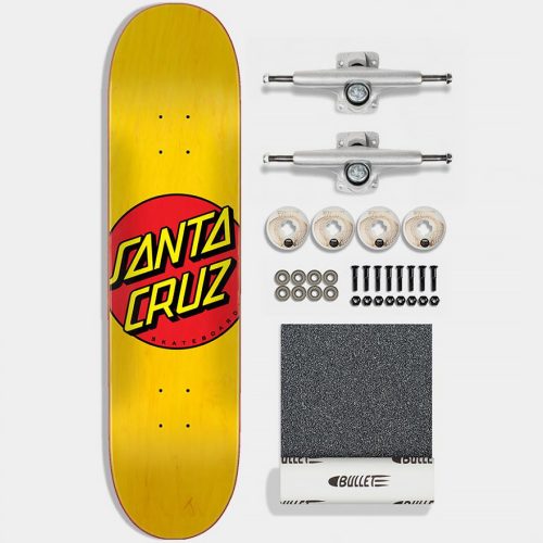 Santa Cruz Classic Dot Gold Kit 7.75" Skateboard