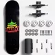 Sushi Pagoda Logo Kit 8.125" Skateboard - Black Rasta 