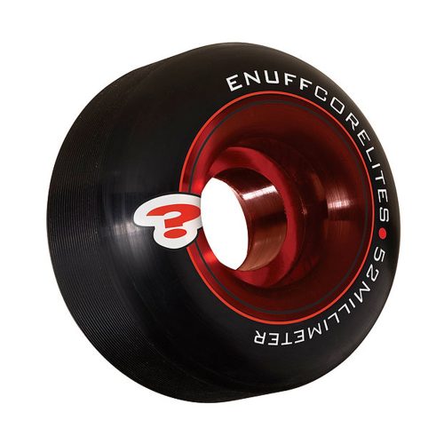 Enuff Corelites 52mm Skateboard Wheels - Black Red