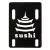 Sushi Pagoda Alátét - Fekete