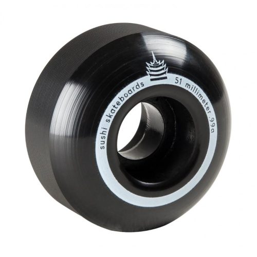 Sushi Pagoda Team V2 51mm Skateboard Wheels - Black