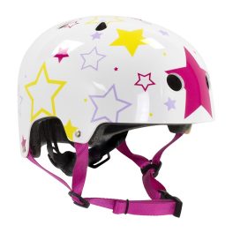 SFR Adjustable Kids Helmet - White / Pink