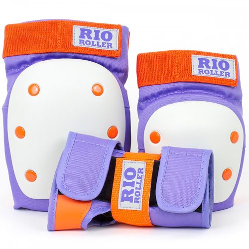 Rio Roller Triple Pad Védőszett - Lila Narancs