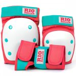 Rio Roller Triple Pad Védőszett - Piros Menta 