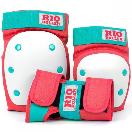 Rio Roller Triple Pad Védőszett - Piros Menta 