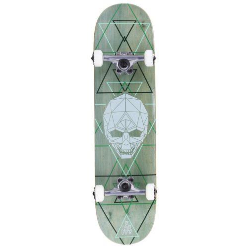 Enuff Geo Skull 8” Skateboard - Green