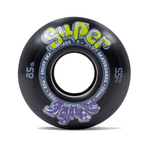 Enuff Super Softie 55 mm Skateboard Wheels - Black