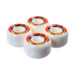 Enuff Conical 54 mm Skateboard Wheels - White Orange