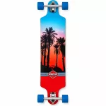 D Street Drop Down 39.5" Longboard - Hawaiian Blue Red