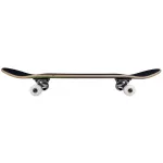 Rocket Double Dipped 8" Skateboard - Black