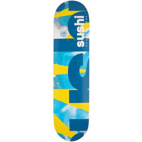 Sushi Spectrum 8" Skateboard Deck -  Yellow Teal