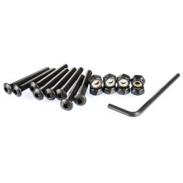   D Street Mounting Bolt Set Domehead 1 1/4"" - Black
