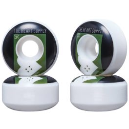 Heart Supply Even 50mm Skateboard Wheels - Green