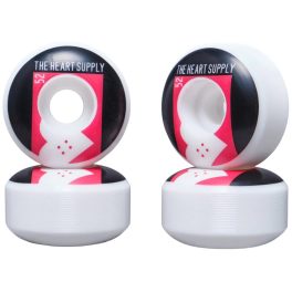 Heart Supply Even 52mm Skateboard Wheels - Red