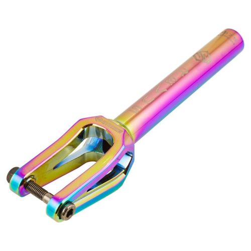 THREADLESS SCS HIC NEOCHROME RAINBOW SCOOTER FORKS TAKES 100mm 110mm 120mm WHEEL 