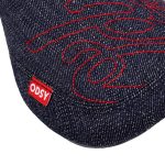 Odyssey Big Stitch Slim Pivotal Seat - Denim Red Embroidery