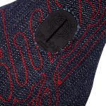 Odyssey Big Stitch Slim Pivotal Seat - Denim Red Embroidery