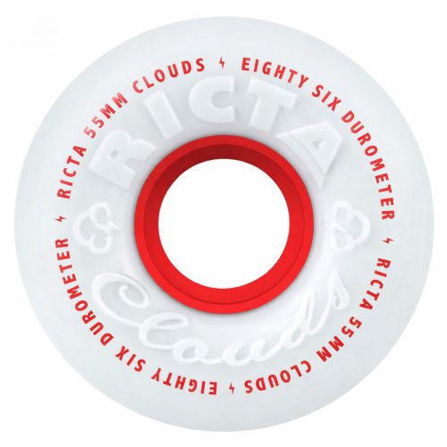 Ricta Clouds 55mm Wheels - White Red
