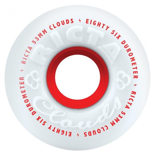 Ricta Clouds 55mm Wheels - White Red