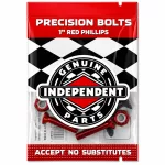 Independent Phillips Bolt Set - 1" Black Red