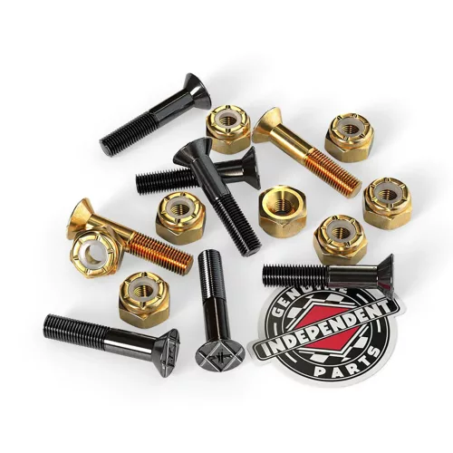Independent Phillips Bolt Set - 1" Black Gold
