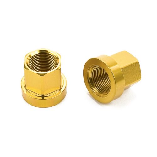 Mission 14mm Axle Nuts - Gold