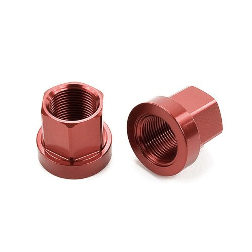 Mission 14mm Axle Nuts - Red
