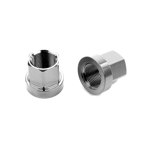 Mission 14mm Axle Nuts - Silver
