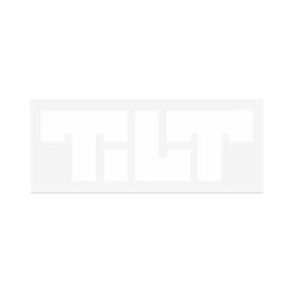 Tilt Die Cut Sticker - White
