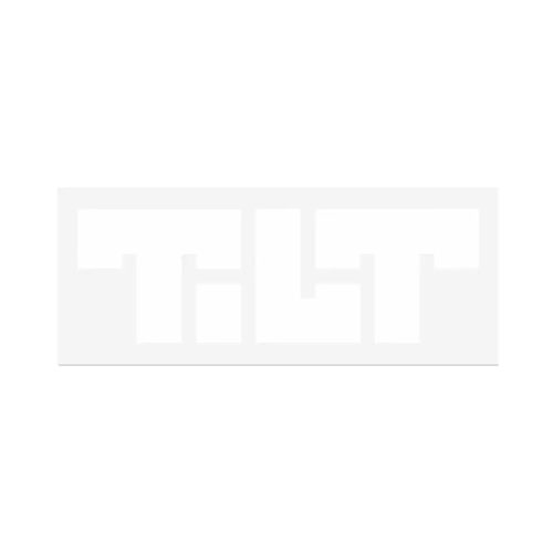 Tilt Die Cut Sticker - White