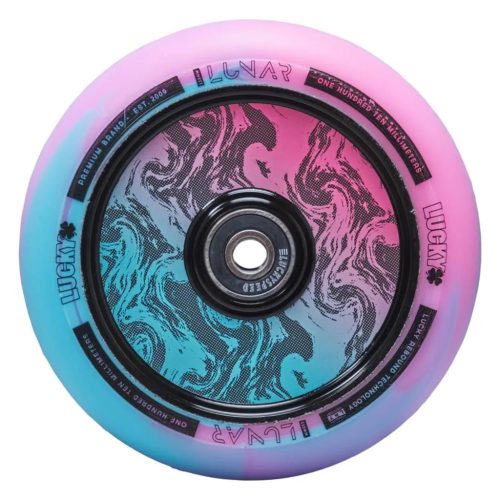 Lucky Lunar Hollow Core 110 mm Kerék - Rush Rózsaszin Kék Swirl
